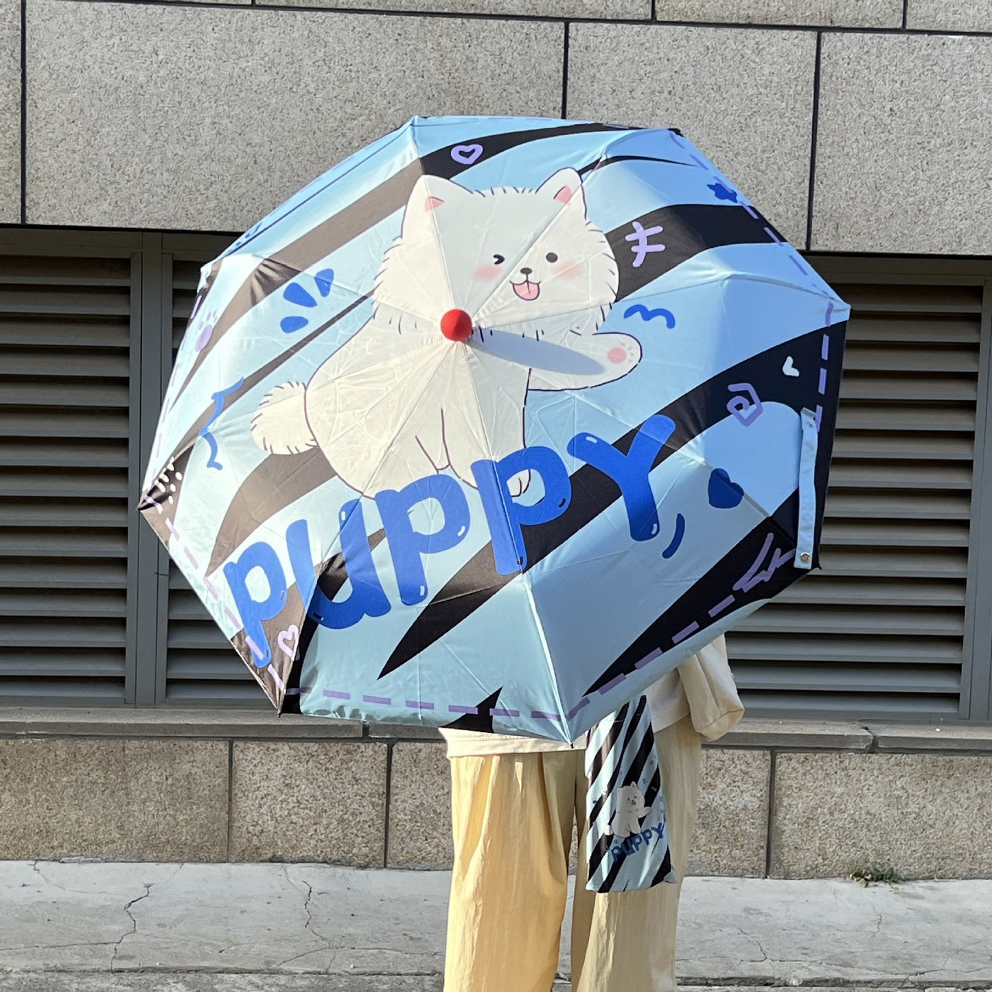 Damen praktischer Faltregenschirm mit innovativem Tropfdesign Karnz