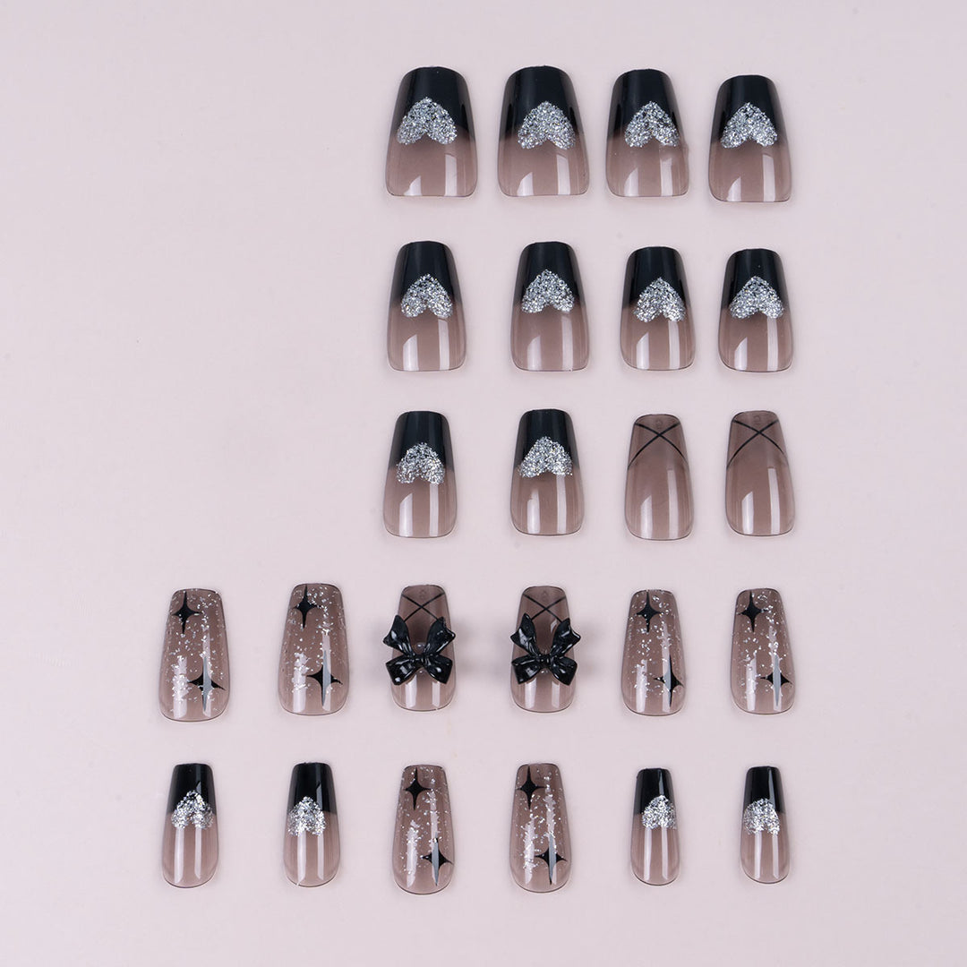 Stylisches Press-On-Nagelset