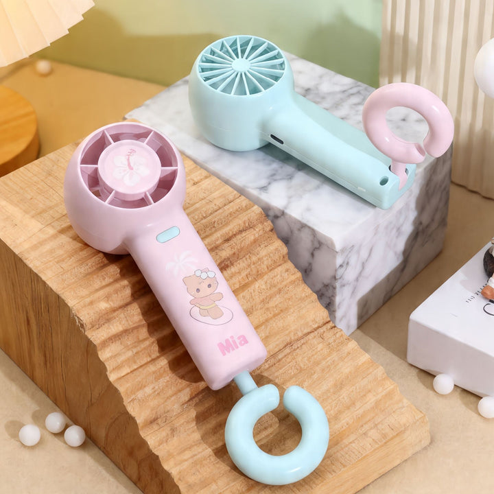 Damen Tragbarer Mini-Handventilator mit kinderfreundlichem Design Karnz