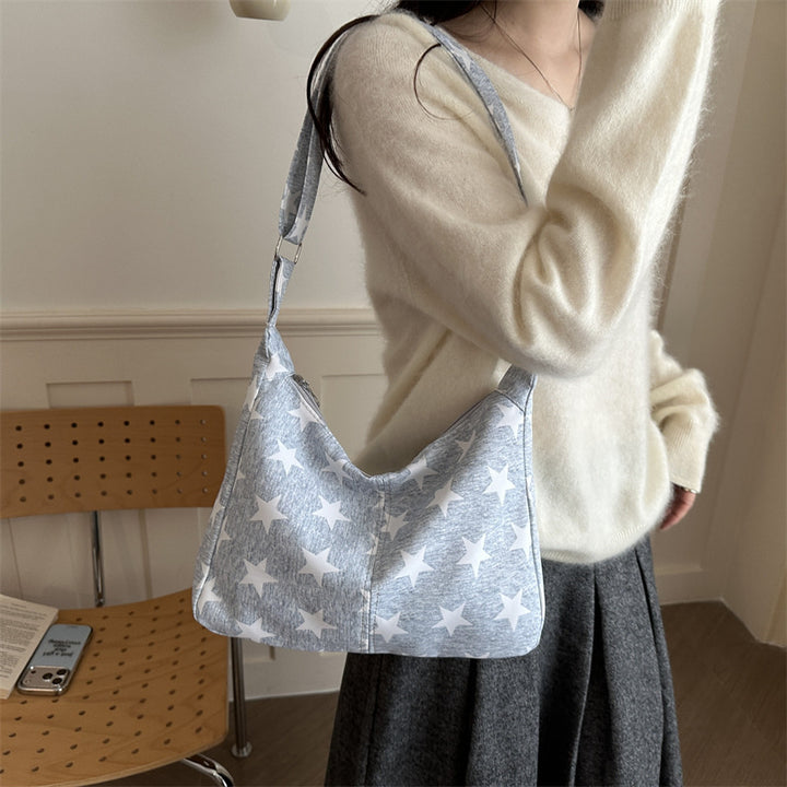 Sternen Druck Schultertasche