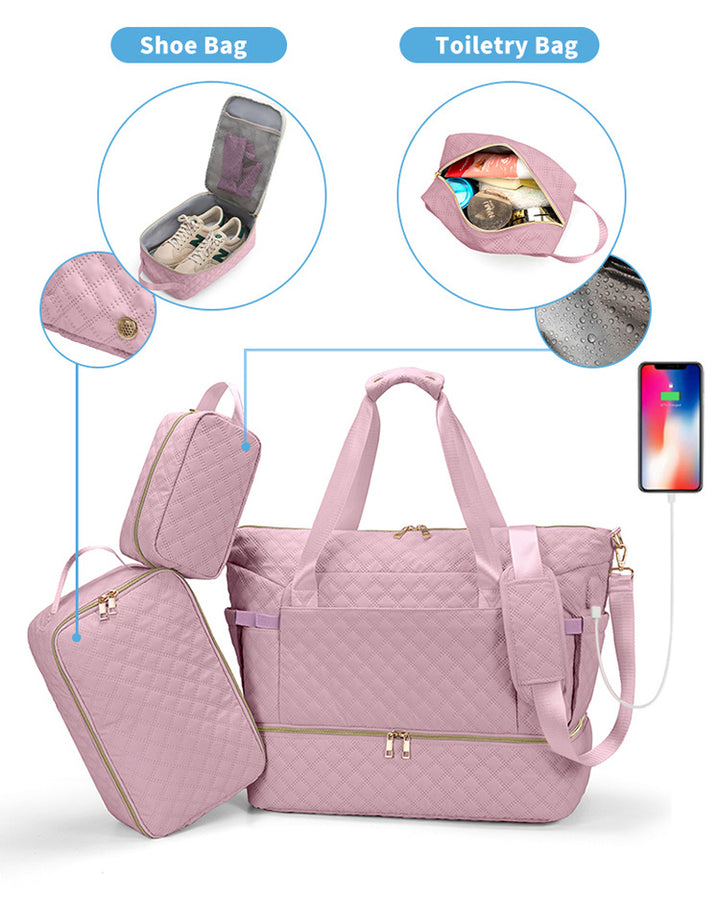 Quilted Weekender Bag Karnz