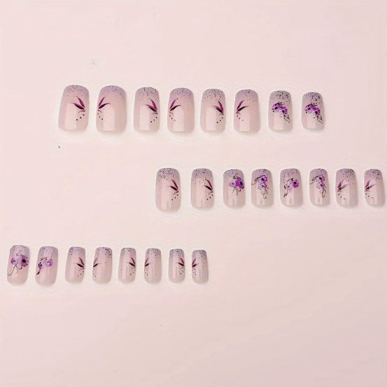Elegante Blumendesign Acryl-Nagelkunst-Verstärkungen Karnz