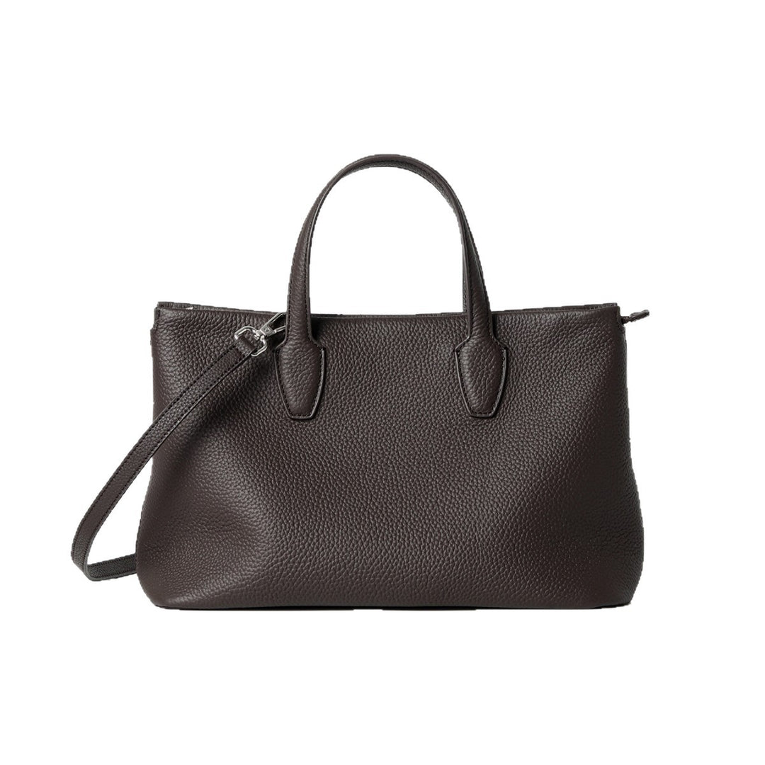 Strukturiert genarbtes Leder Top-Zip Tote Bag