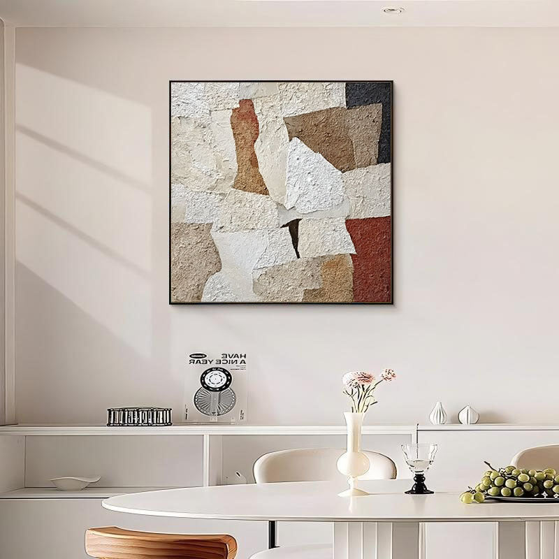 Texturiertes geometrisches Wandkunst