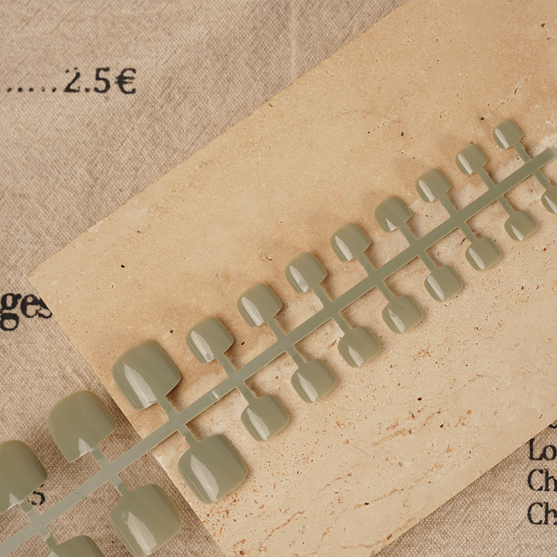 Elegantes quadratisches Press-On-Nagelset