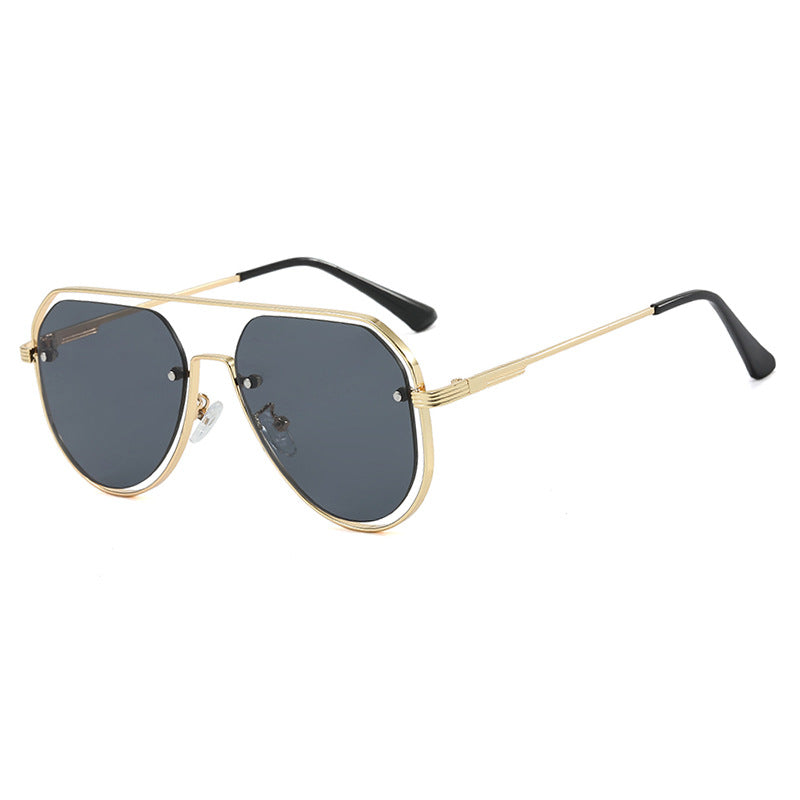 Damen stylische Piloten-Sonnenbrille mit innovativem Design und UV-Schutz Karnz