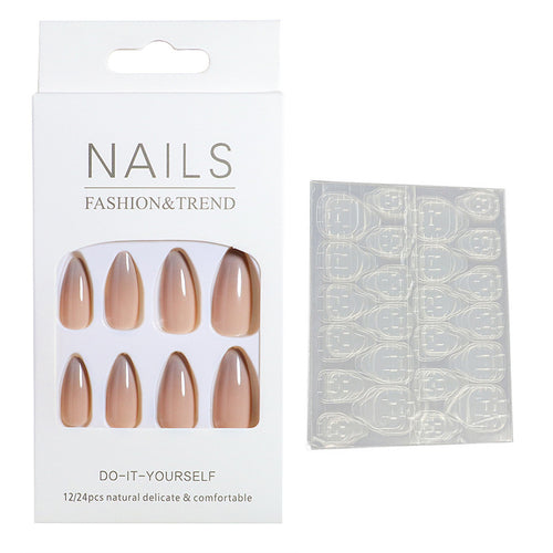 Natürlicher Effekt Press-On Nail Set Karnz