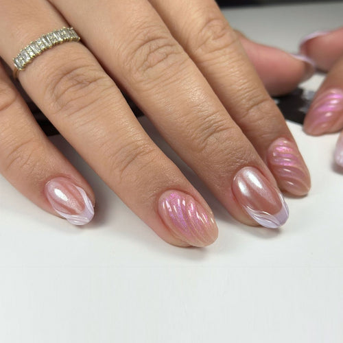 Künstlerisches Wellen Design Nagelkunst Karnz