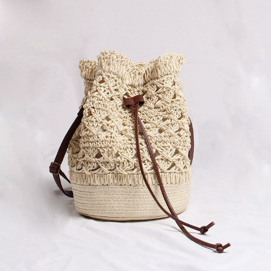 Damen Elegante Handgepaßte Makramee-Tasche Karnz