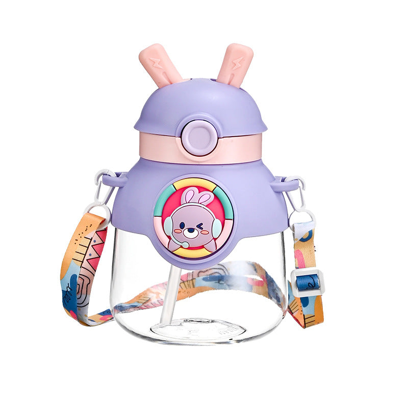 Damen Kinder-Trinkflasche mit lustigem Kaninchen-Design Karnz