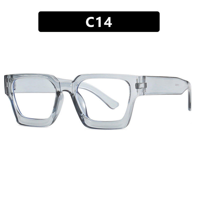 Damen modische quadratische Lesebrille mit transparenter Rahmenkonstruktion Karnz