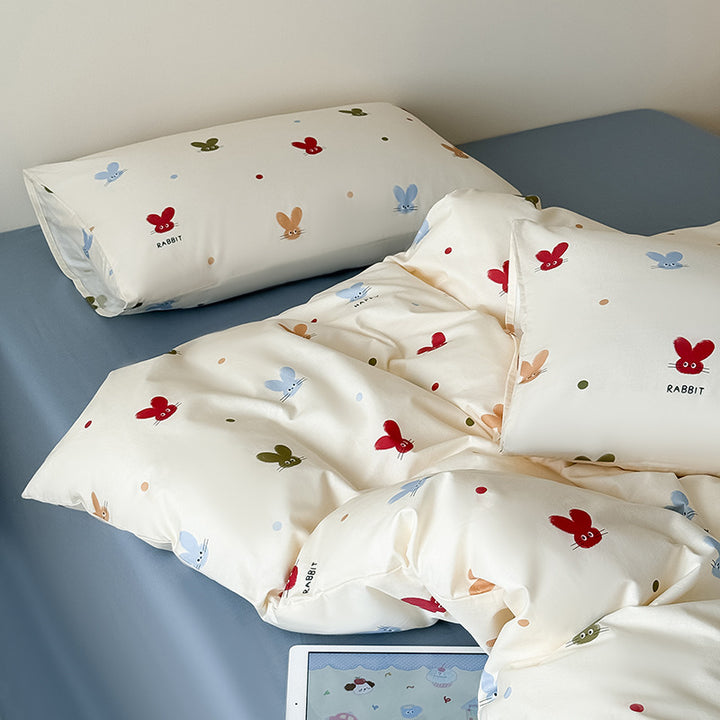 Polka Punkt Druck Bettbezug Set
