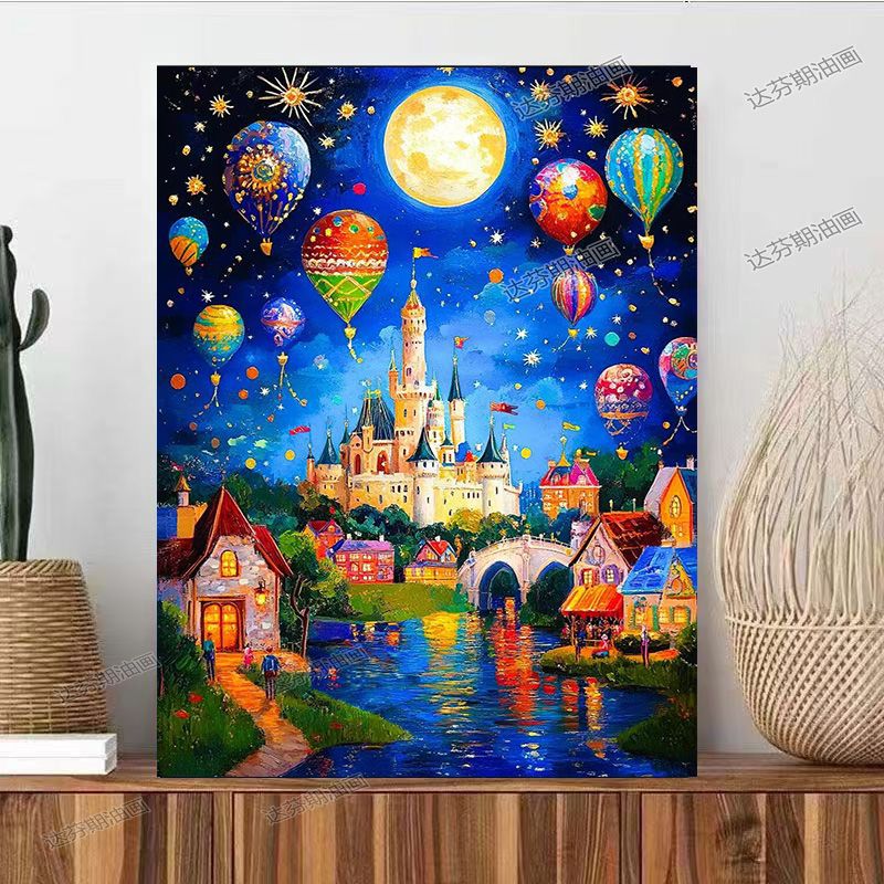 Fantasy Landschaft Leinwand Kunstdruck Karnz