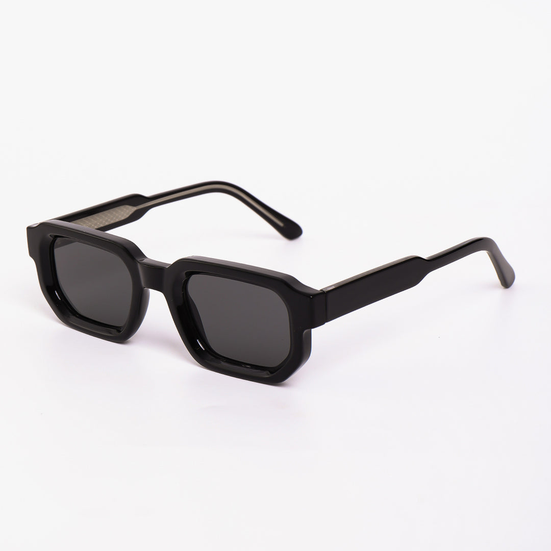 Damen Sonnenbrille im futuristischen Design mit glänzendem Rahmen und modischen Gläsern Karnz
