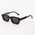 Damen Sonnenbrille im futuristischen Design mit glänzendem Rahmen und modischen Gläsern Karnz