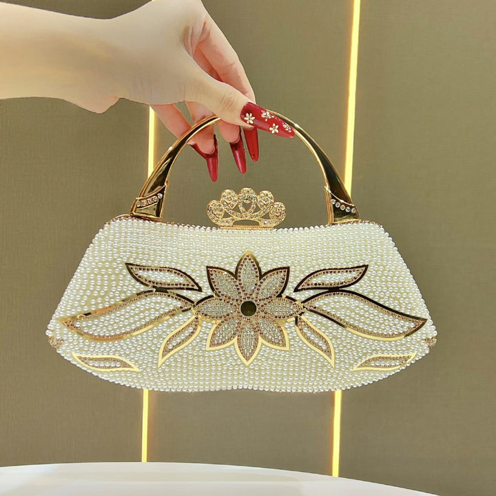 Luxuriöse Perlenabende Handtasche