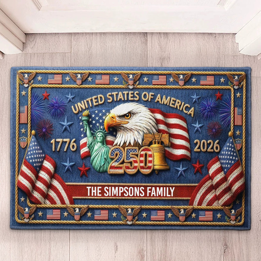 American Flag-Themen Fußmatte