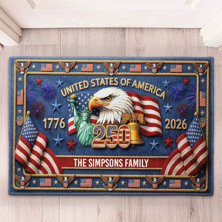 American Flag-Themen Fußmatte