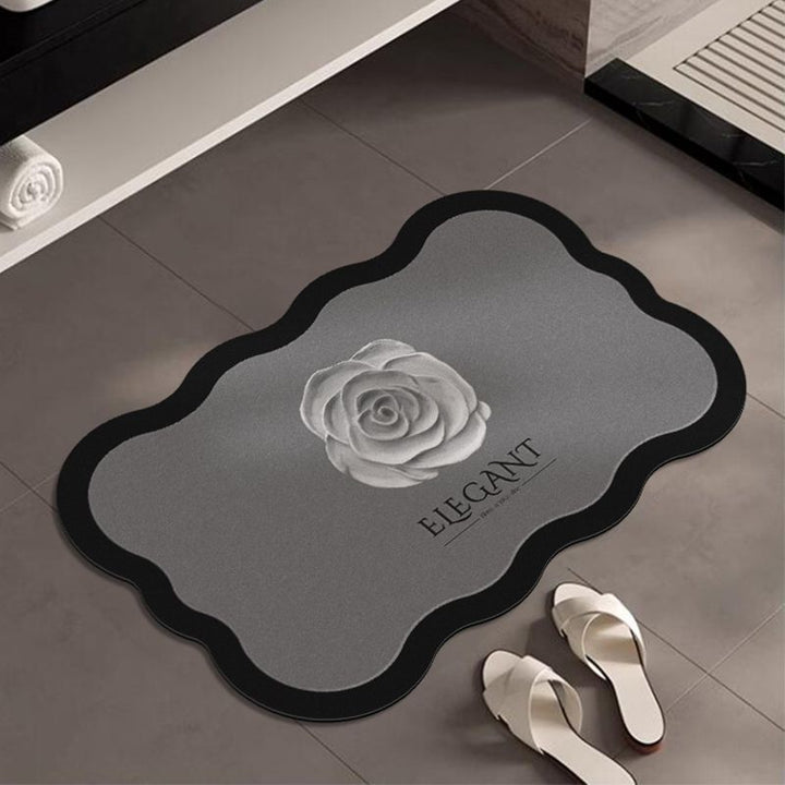 Elegante florale Akzent-Badematte