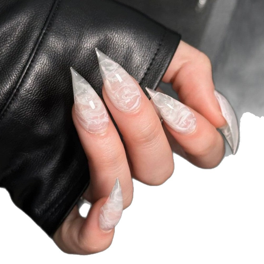 Stiletto Press-On Nagelverstärkungen mit Edelsteinakzenten