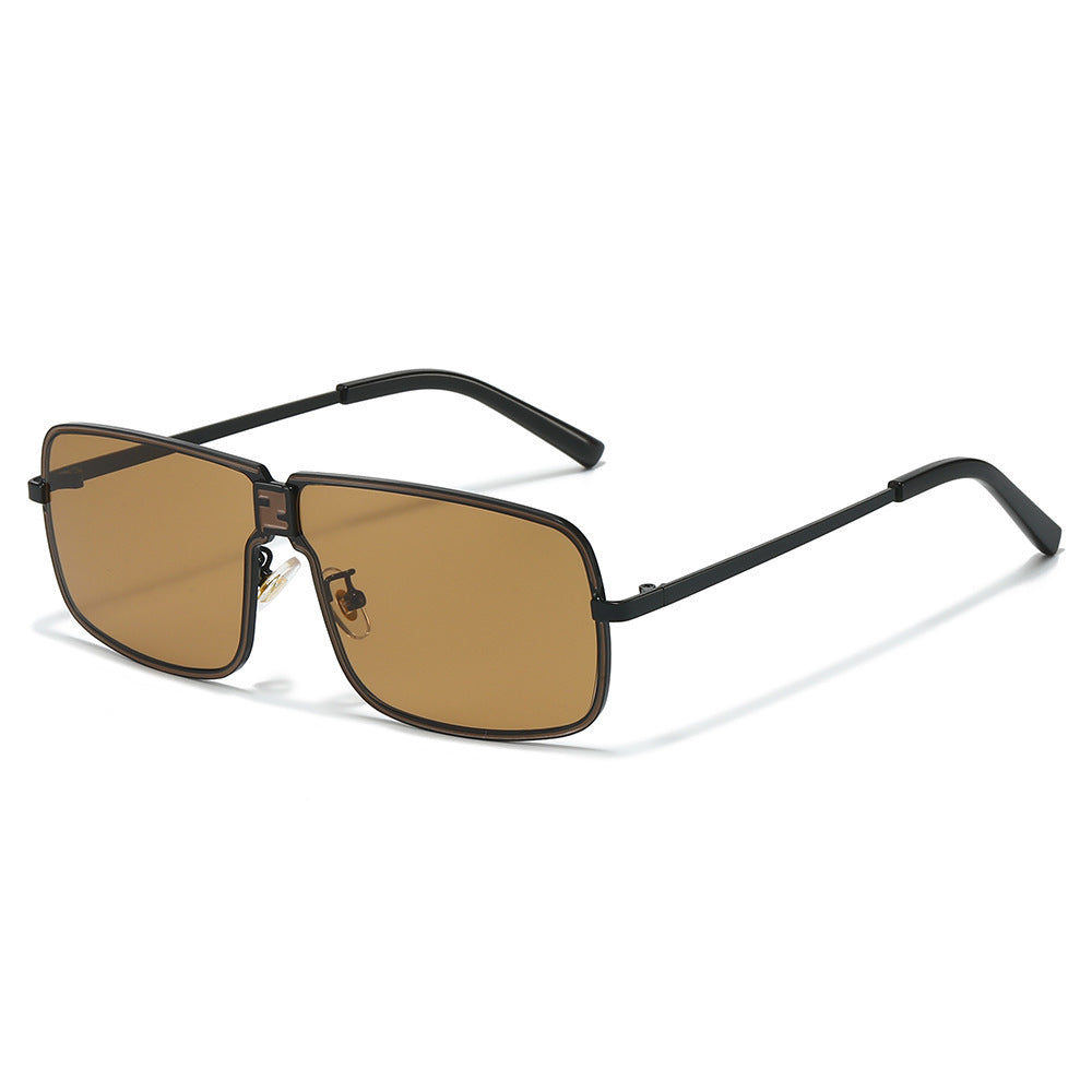 Hochmodische geometrische Rahmen-Sonnenbrille Karnz
