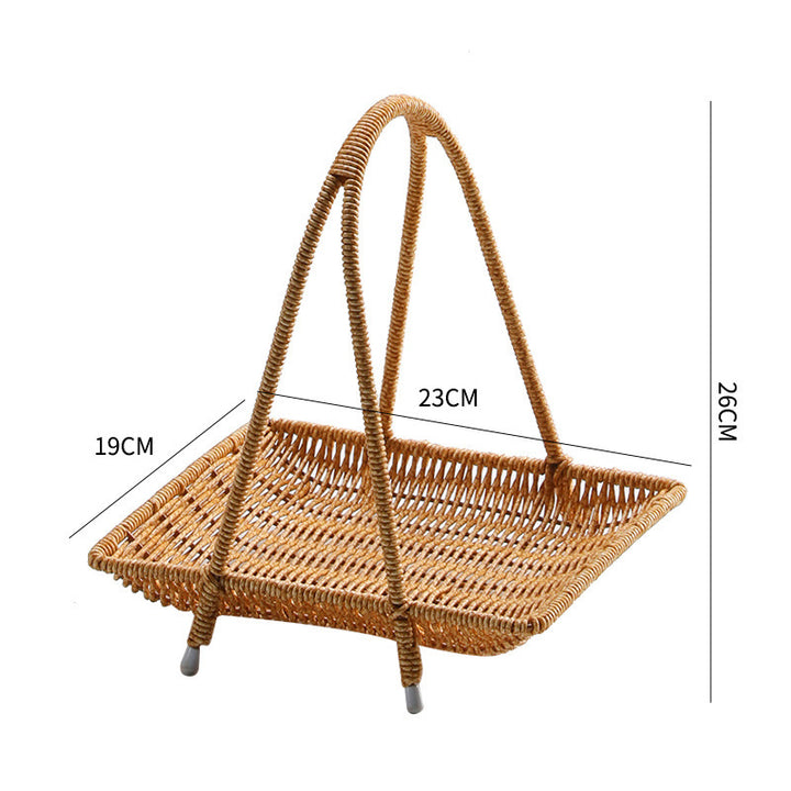 Handgefertigter Rattan Aufbewahrungskorb Karnz