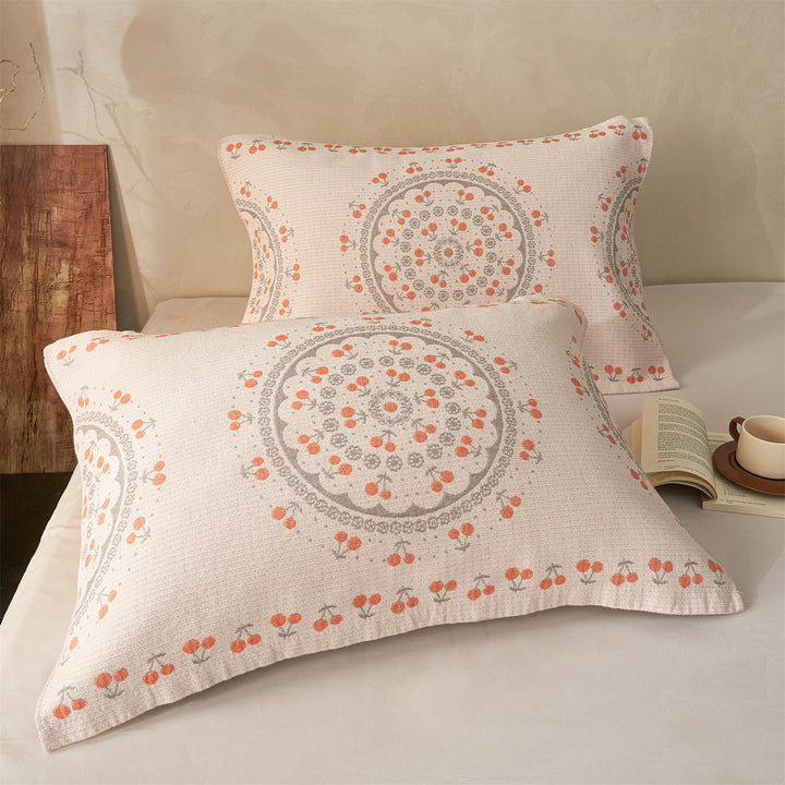 Gestepptes Jacquard Schmetterlingskopfkissen mit dekorativem Rand