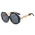 Damen oversized Sonnenbrille mit auffälligem octagonalen Design Karnz