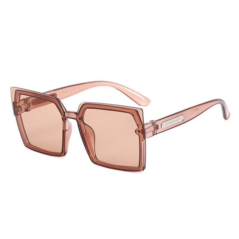 Damen Modische quadratische Sonnenbrille mit stylischem zweifarbigen Rahmen Karnz