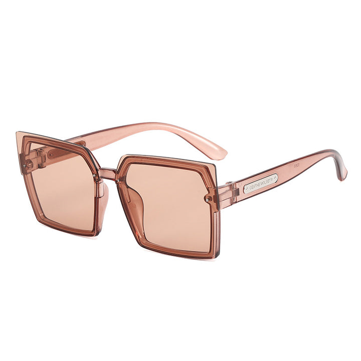 Damen Modische quadratische Sonnenbrille mit stylischem zweifarbigen Rahmen Karnz