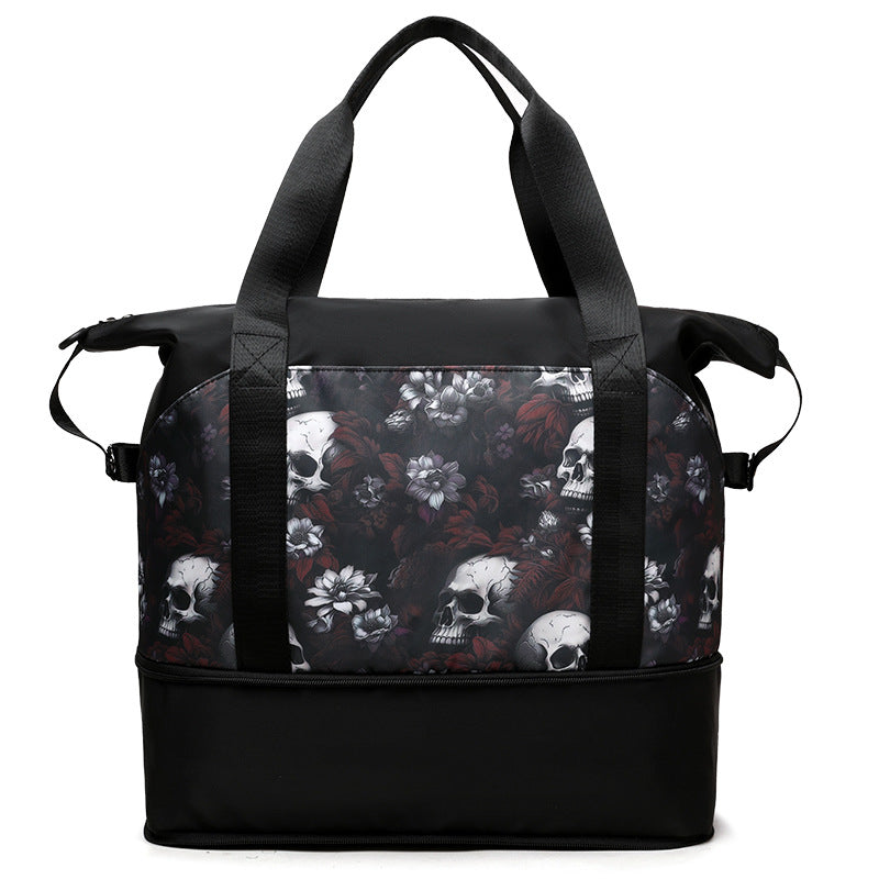 Künstlerisches Schädel-Druck Sport Duffel Tasche Karnz