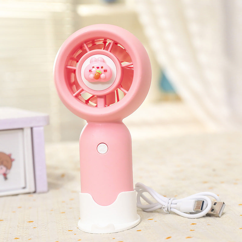 Damen Tragbarer Handventilator mit kinderfreundlichem Charakterdesign Karnz