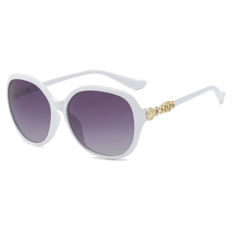 Damen oversized Sonnenbrille mit trendigem Schildpatt-Muster und eleganten Rahmenakzenten Karnz