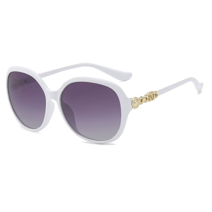Damen oversized Sonnenbrille mit trendigem Schildpatt-Muster und eleganten Rahmenakzenten Karnz