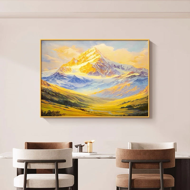 Berglandschaft-Leinwand-Wandkunst für Innenräume