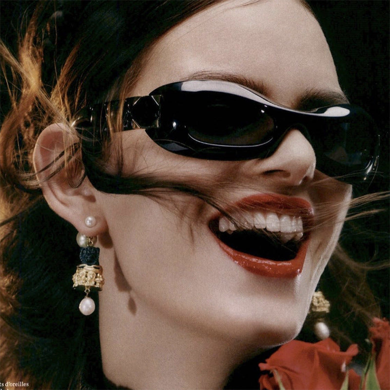 Damen Retro-inspirierte Sonnenbrille mit stylischem Rahmen und UV-Schutz Karnz