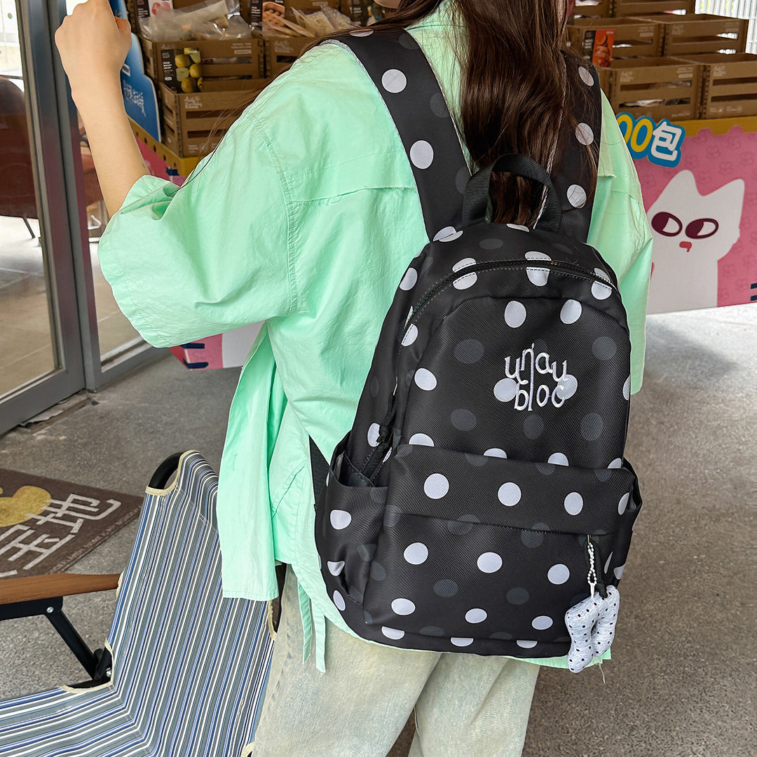 Polka-Dots-Musterer Casual Rucksack Karnz