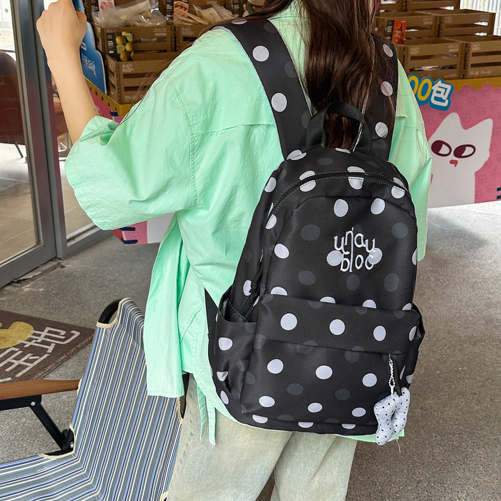 Polka-Dots-Musterer Casual Rucksack Karnz
