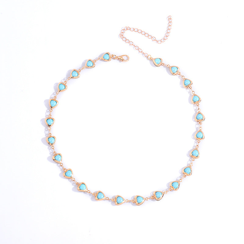 Funkelnde Kristall Choker Halskette Karnz