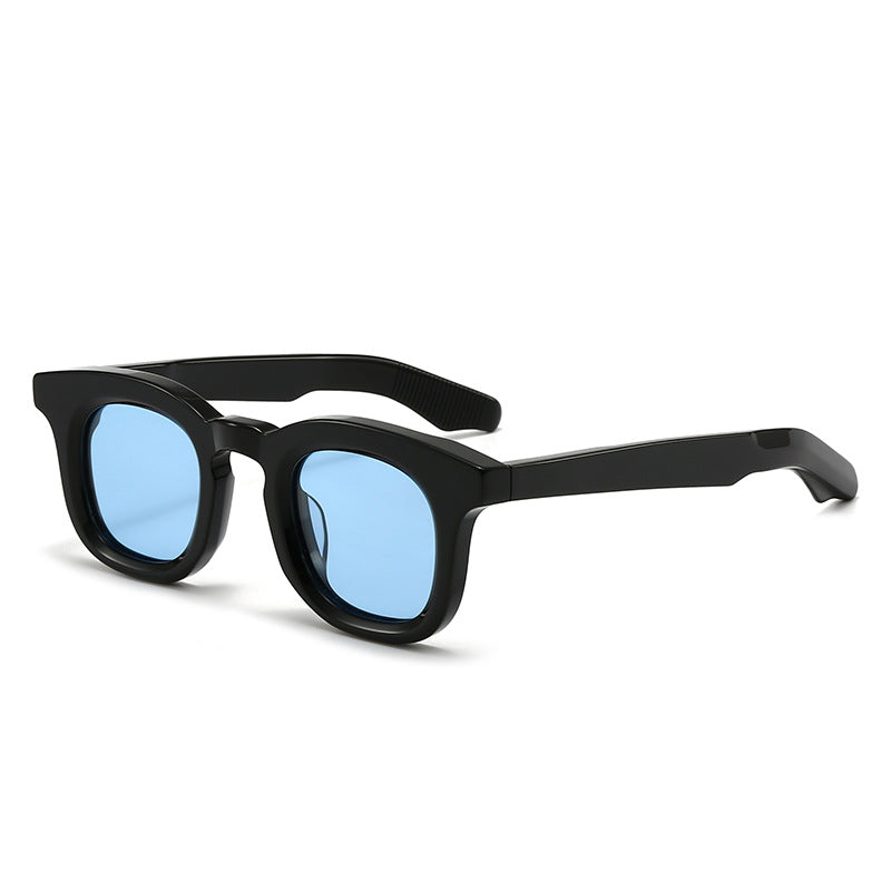 Damen modische Oversize-Sonnenbrille mit transparentem Rahmen und polarisierten Gläsern Karnz