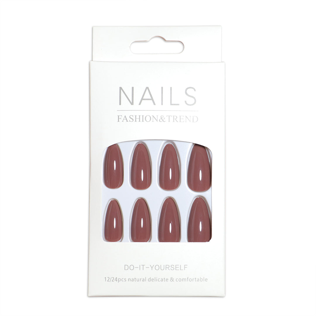 Mandel-förmiger Press-On Nagelset mit DIY Applikator Karnz