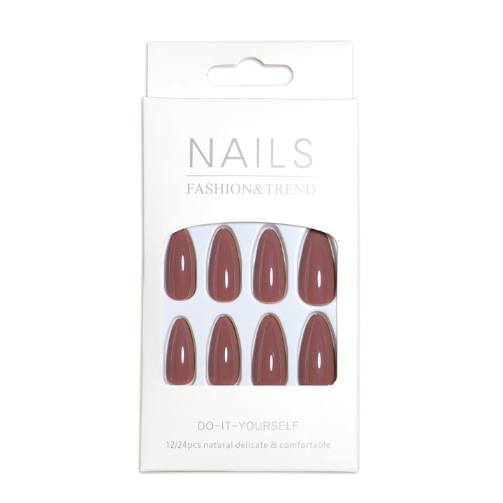Mandel-förmiger Press-On Nagelset mit DIY Applikator Karnz