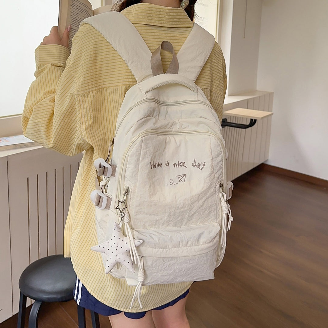 Multi-Taschen Freizeit-Rucksack mit inspirierendem Zitat Karnz