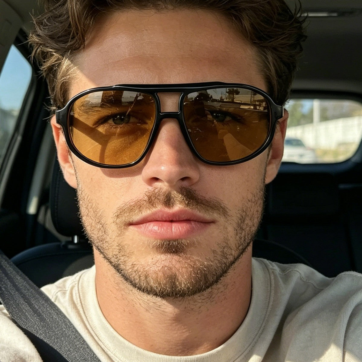 Damen modische Sonnenbrille im einzigartigen Design mit robustem Gestell Karnz