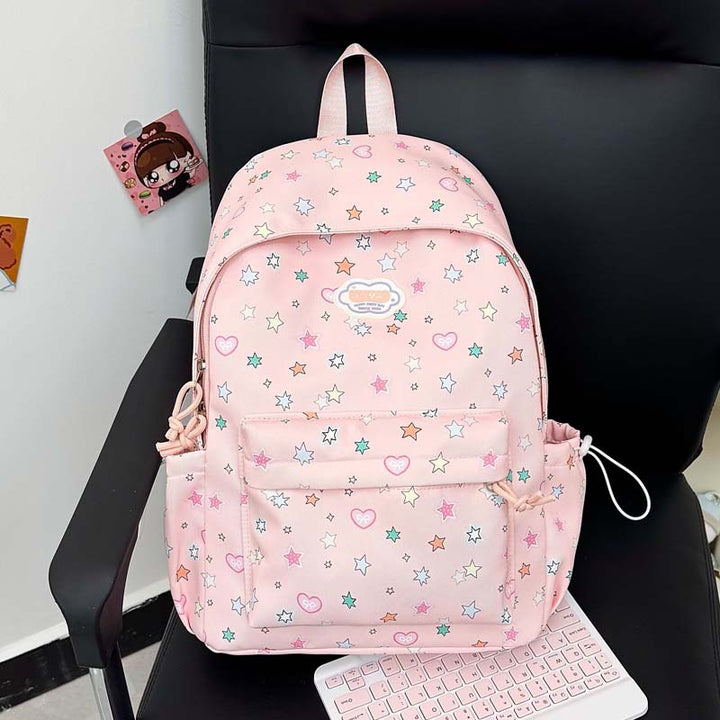 Verspielter Sternen-Print-Rucksack Karnz