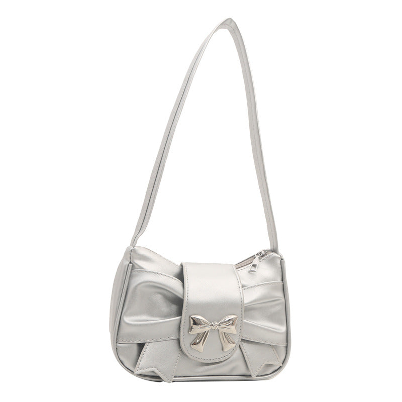 Elegante Schleifenakzent Schultertasche Karnz