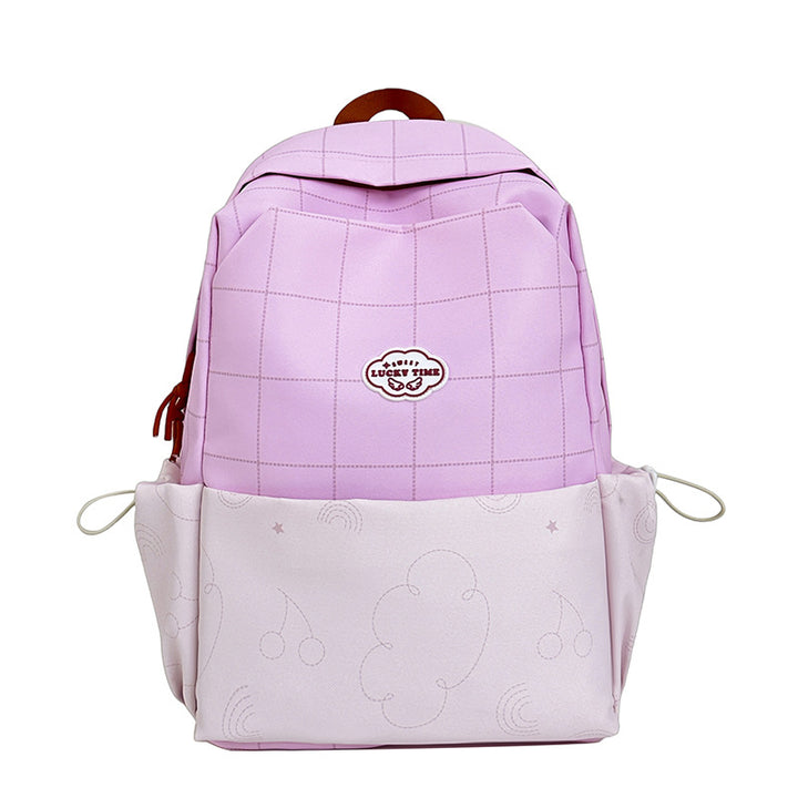 Verspielt gemusterter Schulrucksack Karnz