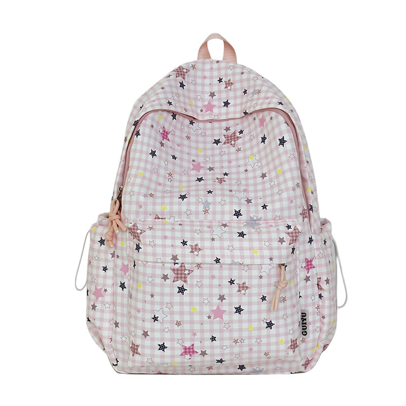 Stylische Gepunktete Sternenmuster Rucksack Karnz