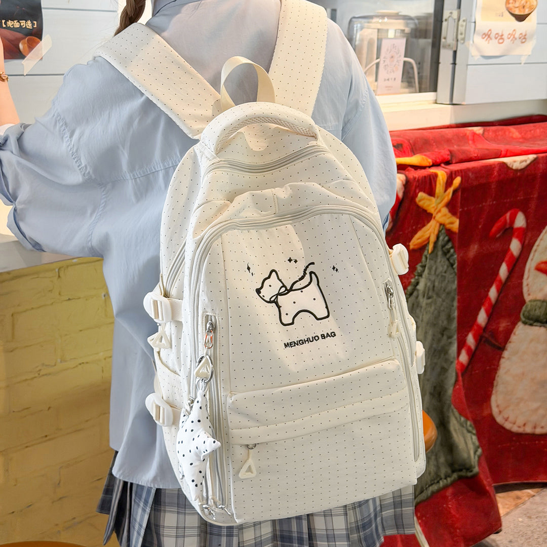 Grafische Katzen-Themen-Rucksack Karnz
