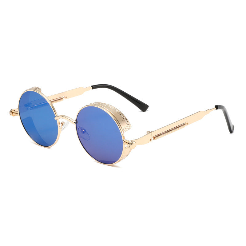 Damen Runde Sonnenbrille mit hochwertigem Metallrahmen Karnz